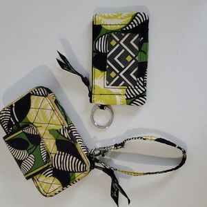 Vera Bradley matching wristlet and change purse